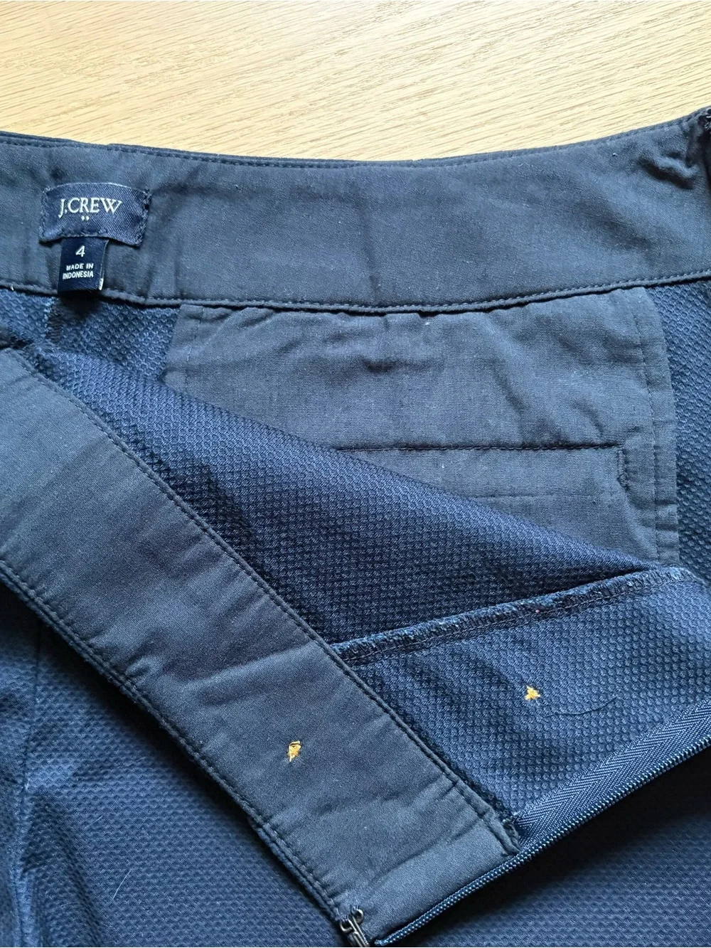 J crew Navy Sailor Shorts with Gold Button Detail